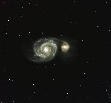 Bild einer Galaxie M51